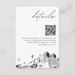 Albuquerque Wedding Modern Details QR Code Begleitkarte