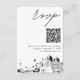 Albuquerque Wedding Modern UAWG QR Code Begleitkarte