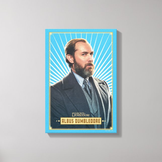 Albus Dumbledore-Zeichen Grafik Leinwanddruck (Vorderseite)