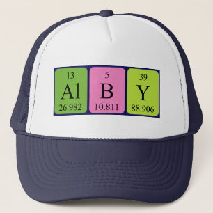 Alby periodiby table name hat truckerkappe