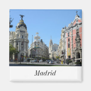 Alcala und Gran Via Street, Madrid Magnet