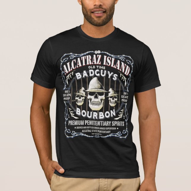 ALCATRAZ_BAD_GUYS_WHISKEY_LABEL T-Shirt (Vorderseite)