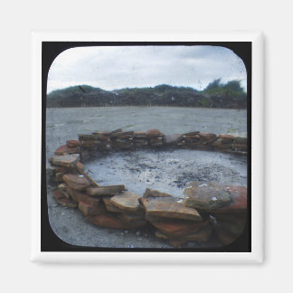 Alcatraz Fire Pit Magnet