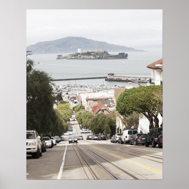 Alcatraz-Gefängnis aus San Francisco Poster (Vorne)