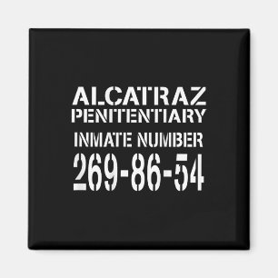 Alcatraz-Gefängnis Lustiges Gefangenenkostüm Hallo Magnet