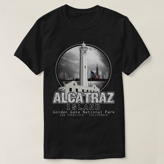 Alcatraz Golden Gate National Park San Francisco S T-Shirt (Design vorne)