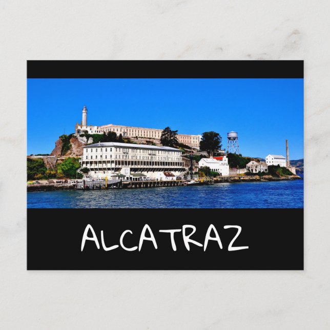 ALCATRAZ ISLAND SAN FRANCISCO CALIFORNIA POSTCARD POSTKARTE (Vorderseite)
