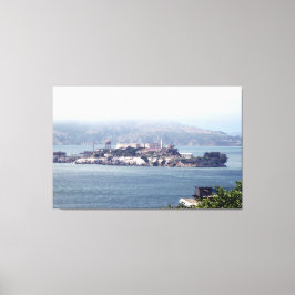 Alcatraz Island Von der Bayside Front Leinwand Art