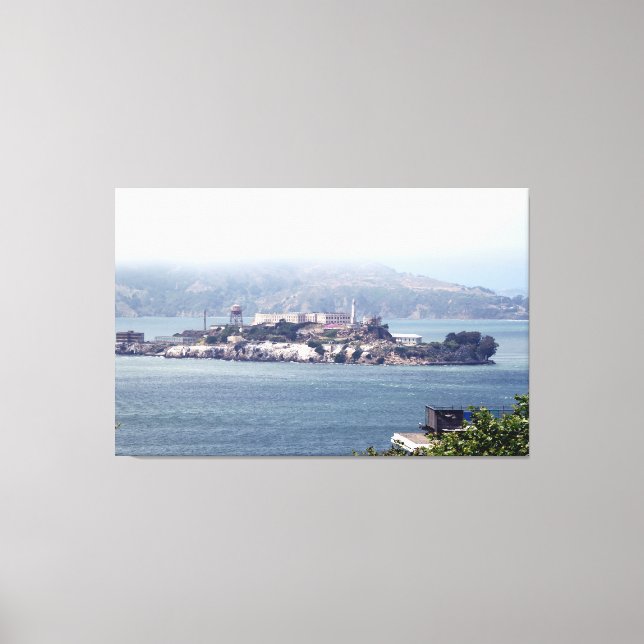 Alcatraz Island Von der Bayside Front Leinwand Art (Vorderseite)