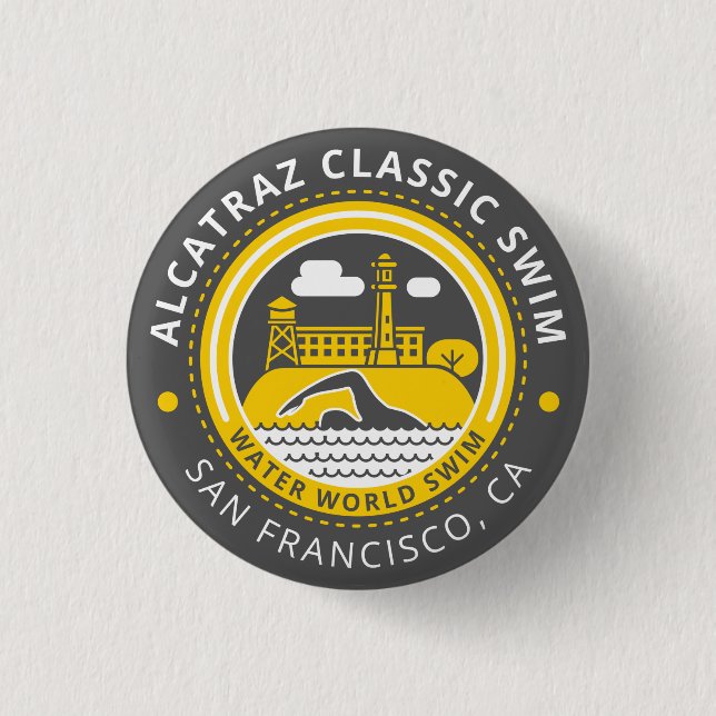 Alcatraz Klassikerknopf Button (Vorderseite)