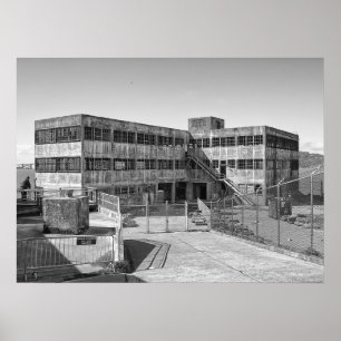 ALCATRAZ MODELL INDUSTRIE GEBÄUDE POSTER