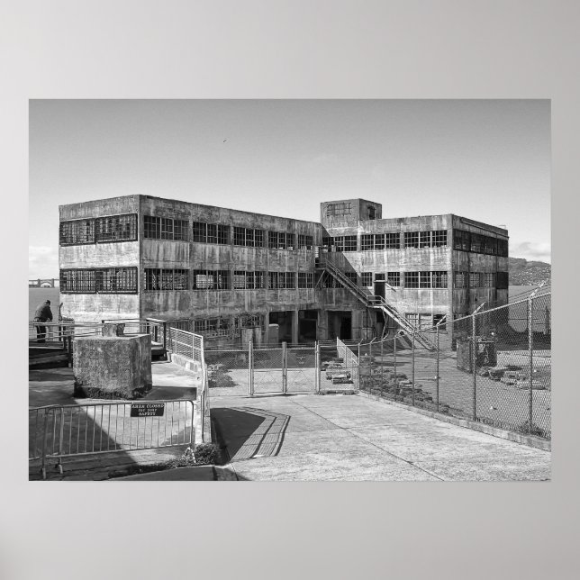 ALCATRAZ MODELL INDUSTRIE GEBÄUDE POSTER (Vorne)