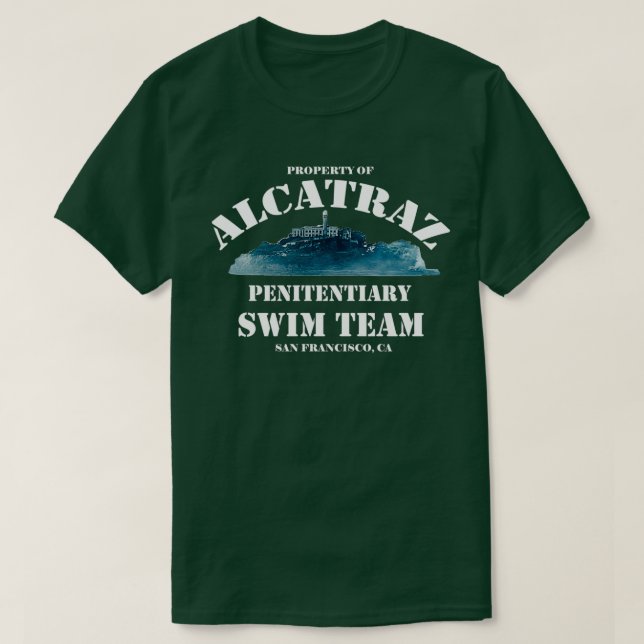 Alcatraz Penitentiary Swim Team T-Shirt (Design vorne)