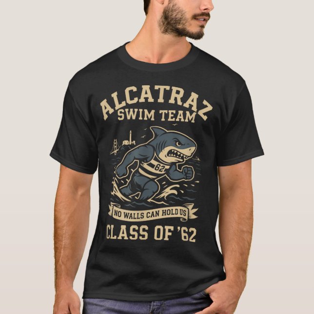 Alcatraz Penitentiary Swim Team  T-Shirt (Vorderseite)