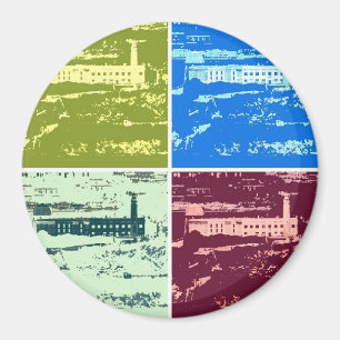 Alcatraz Pop-Kunst Magnet