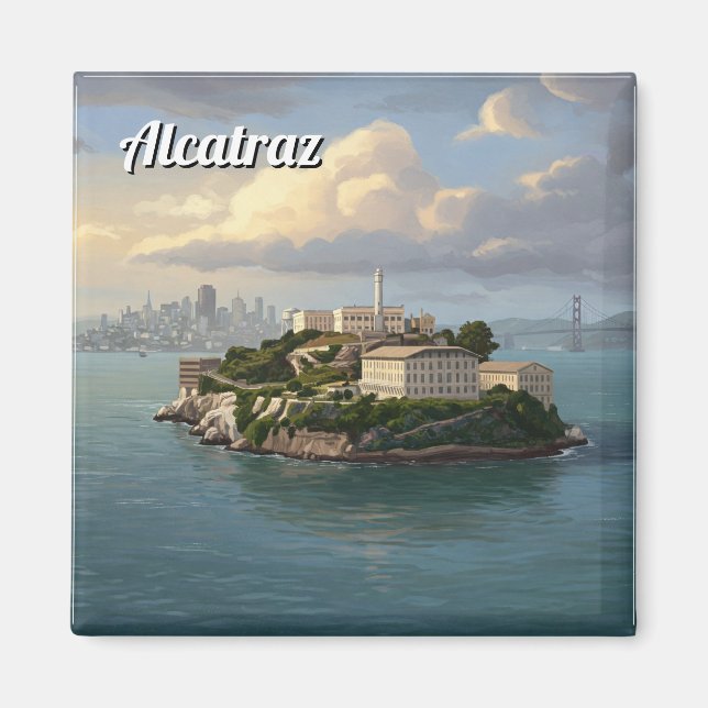 Alcatraz San Francisco Travel Magnet (Vorne)