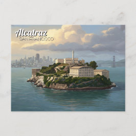 Alcatraz San Francisco Travel Postkarte