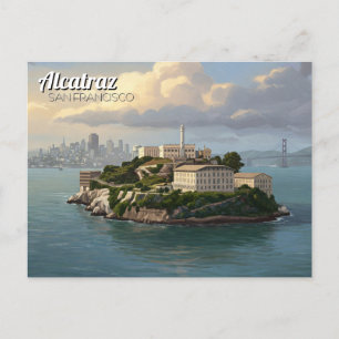 Alcatraz San Francisco Travel Postkarte