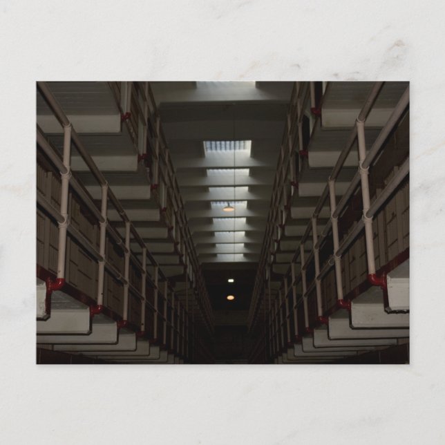 Alcatraz-Zellblock - Obere Ebene Postkarte (Vorderseite)