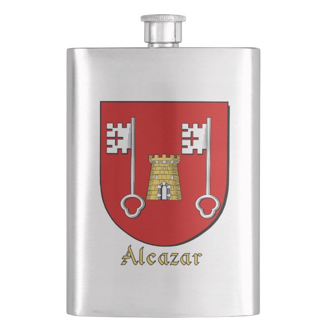 Alcazar Heraldic Shield Flachmann (Vorderseite)