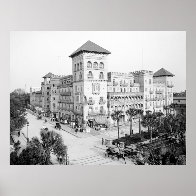Alcazar Hotel, St Augustine, Florida, 1903 Poster (Vorne)