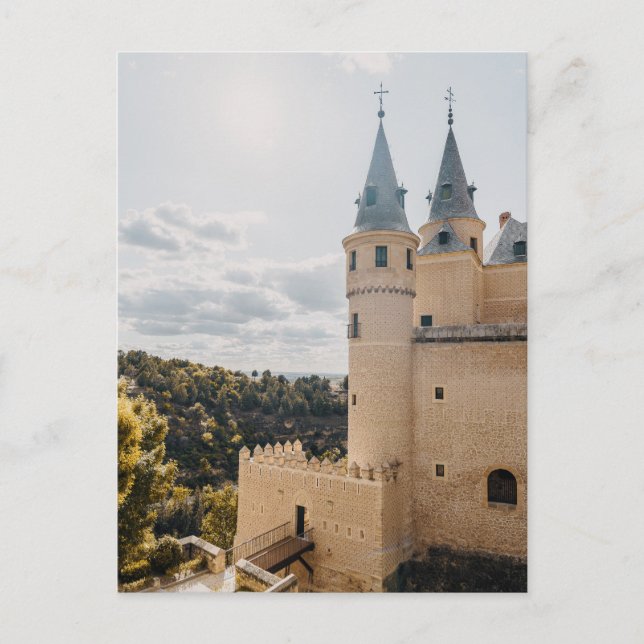 Alcázar of Segovia medieval castle Postkarte (Vorderseite)