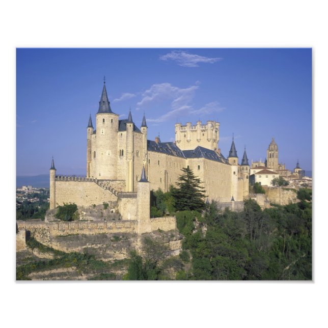 Alcazar, Segovia, Kastilien Leon, Spanien Fotodruck (Vorne)