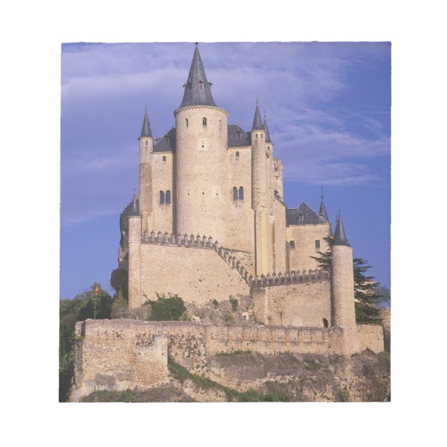 Alcazar, Segovia, Kastilien Leon, Spanien, Unesco Notizblock (Vorderseite)
