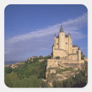 Alcazar, Segovia, Kastilien und León, Spanien Quadratischer Aufkleber