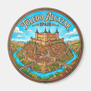 Alcázar von Toledo Spanien Magnet