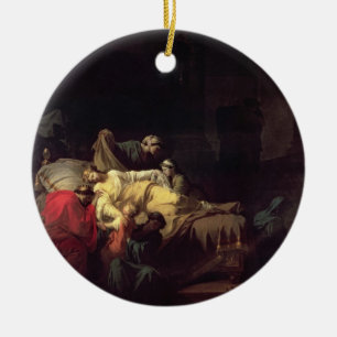 Alcestis opfert sich, um ihre Ehemann Anzeige zu Keramikornament