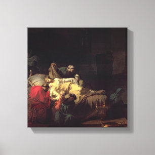 Alcestis opfert sich, um ihre Ehemann Anzeige zu Leinwanddruck