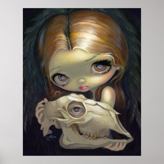 Alchemical Angel 1 ART PRINT gothic skull lowbrow Poster (Vorne)