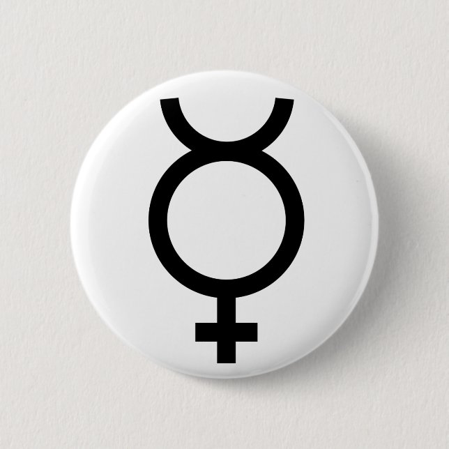 Alchemical Symbol Mercurys Button (Vorderseite)