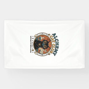 Alchemie-Katze Katzenliebhaber-Geschenk - Alchemie Banner