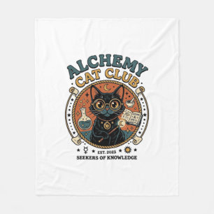Alchemie-Katze Katzenliebhaber-Geschenk - Alchemie Fleecedecke