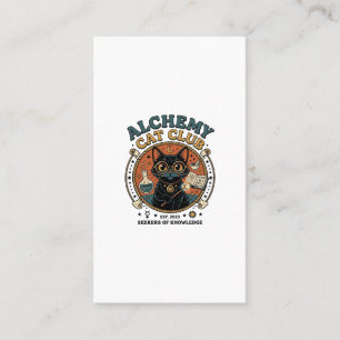 Alchemie-Katze Katzenliebhaber-Geschenk - Alchemie Visitenkarte