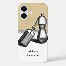 Alchemie-Laborausstattung mit Namen iPhone 16 Hülle