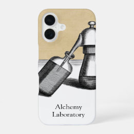 Alchemie-Laborausstattung mit Namen iPhone 16 Hülle