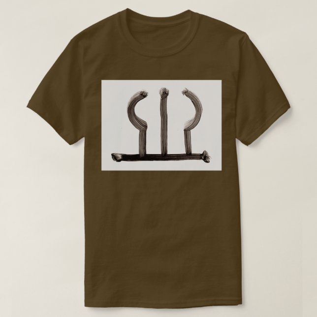Alchemische Symbole Karton Zwei T-Shirt (Design vorne)
