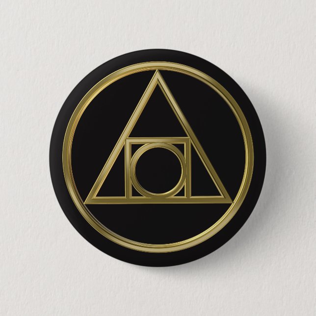 Alchemisches Symbol Button (Vorderseite)