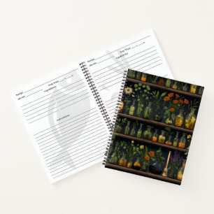 Alchemist Herbarium Shelf Notizbuch