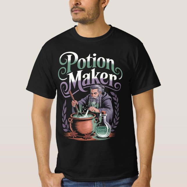 Alchemist Magier Potion Maker Zauberer Shirt (Vorderseite)