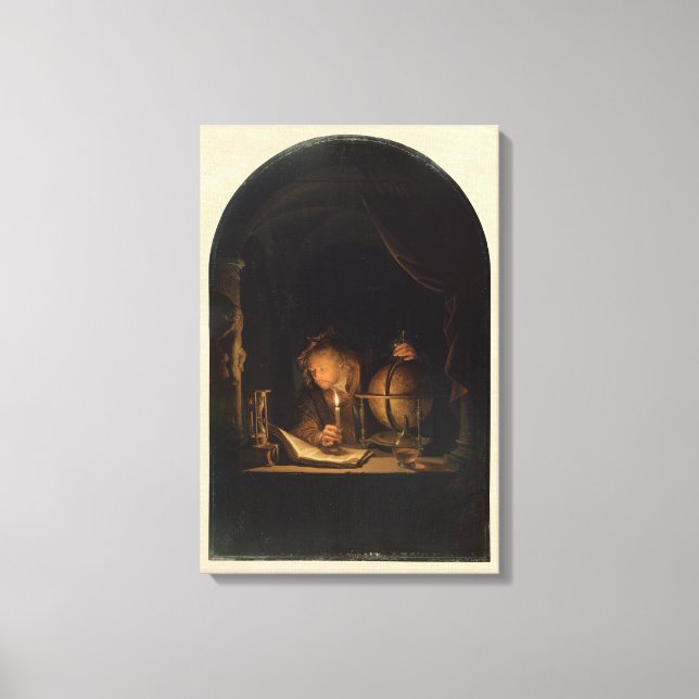 Alchemist Philosoph im Mittelalter Leinwanddruck (Vorderseite)