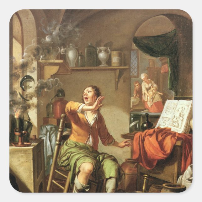 Alchemist Quadratischer Aufkleber (Vorderseite)