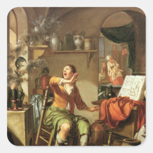 Alchemist Quadratischer Aufkleber