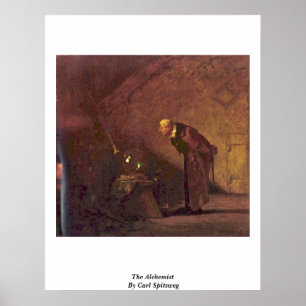 Alchemist von Carl Spitzweg Poster