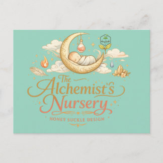 Alchemisten-Kinderzimmer Feiertagspostkarte