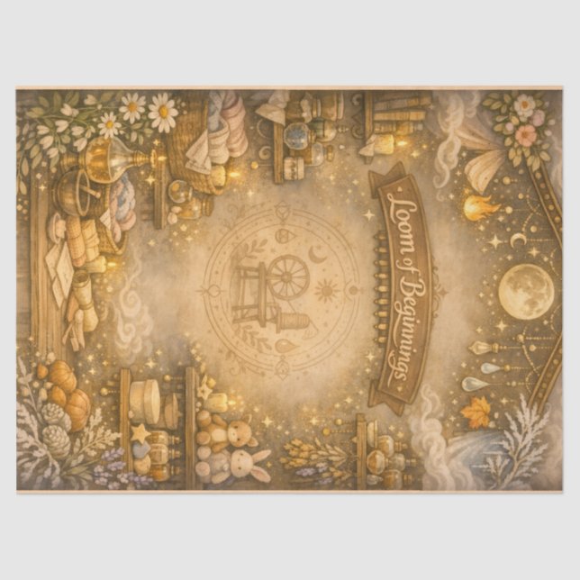 Alchemisten-Kinderzimmer Seidenpapier (Vorderseite)
