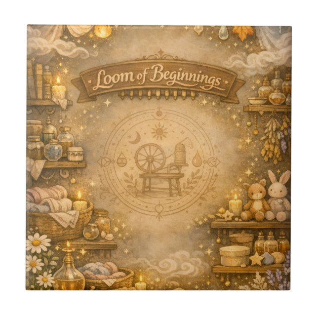 Alchemistenkinderzimmer Fliese (Vorderseite)